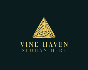 Elegant Luxe Pyramid logo design