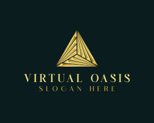 Elegant Luxe Pyramid logo design