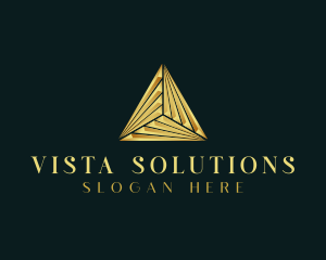 Elegant Luxe Pyramid logo design