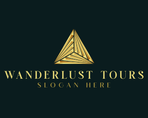 Elegant Luxe Pyramid logo design