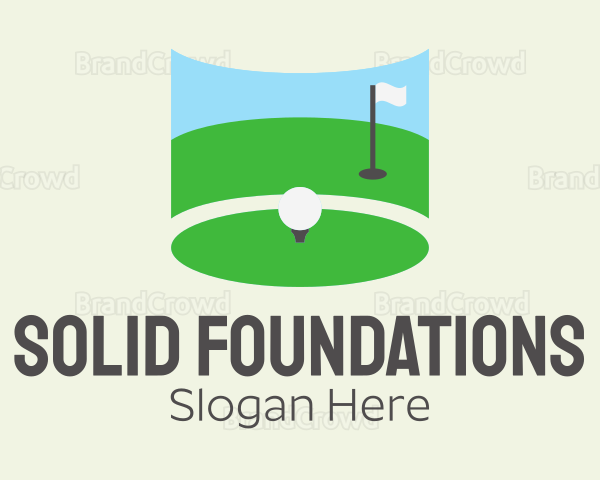 Golf Course Flag Logo