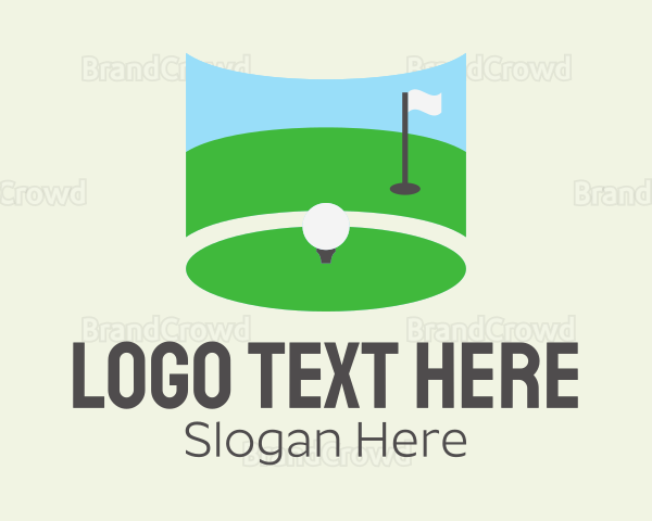 Golf Course Flag Logo