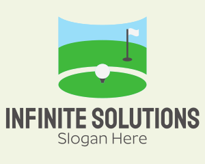 Golf Course Flag  Logo