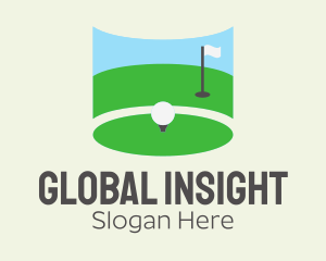 Sports Gear - Golf Course Flag logo design