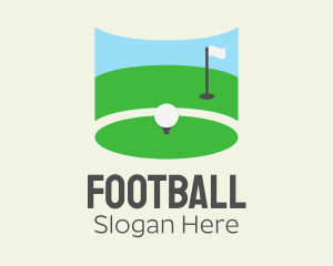Championship - Golf Course Flag logo design