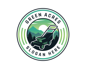 Lawn Mower Maintenance logo design