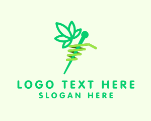 Snake - Marijuana Medical Hemp logo design