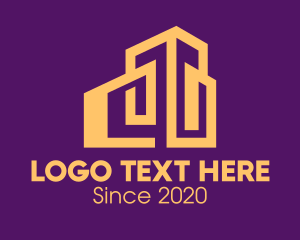 Gold And Purple - Golden Luxurious Establishment logo design