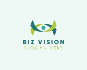 Ribbon Eye Vision logo design