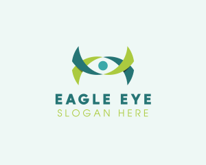 Ribbon Eye Vision logo design