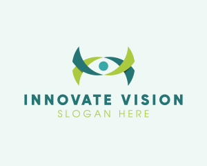 Ribbon Eye Vision logo design