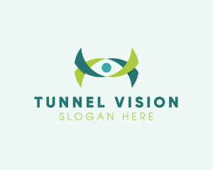 Ribbon Eye Vision logo design