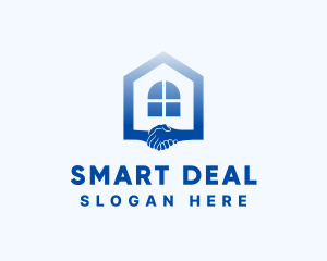 Deal - House Realtor Handshake logo design
