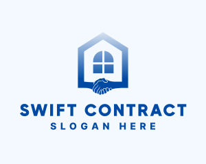Contract - House Realtor Handshake logo design