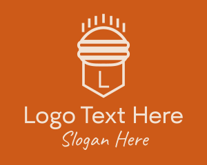 Fast Food Burger Lettermark Logo