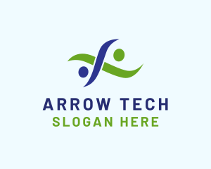 Tech Teamwork People logo design