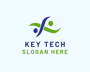 Tech Teamwork People logo design