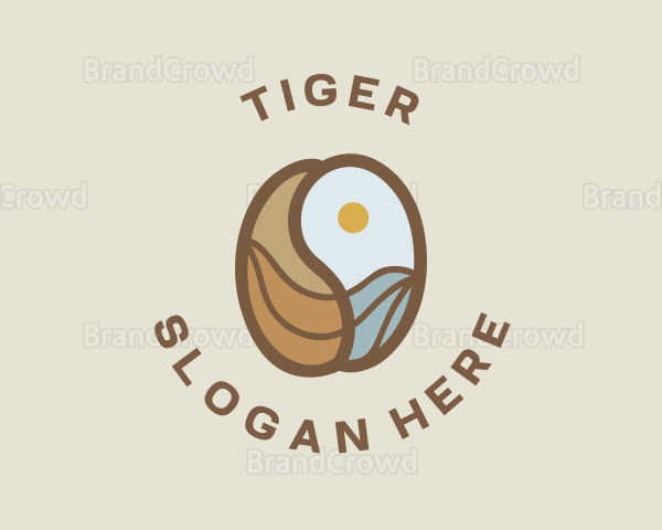 Coffee Bean Ocean Logo