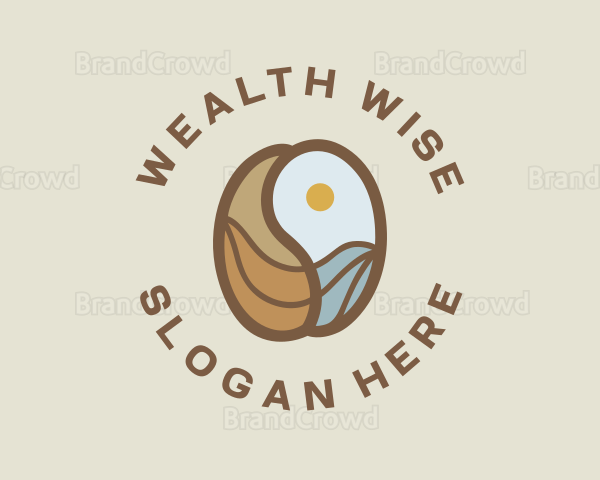 Coffee Bean Ocean Logo