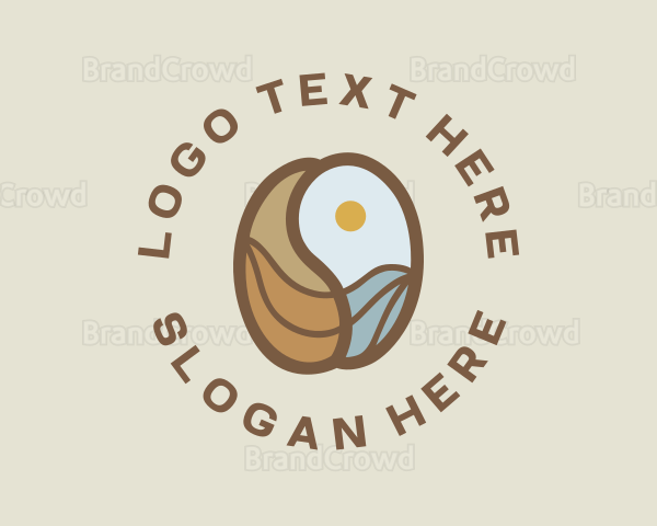 Coffee Bean Ocean Logo