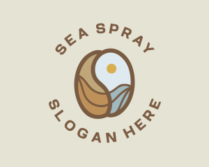 Coffee Bean Ocean logo design