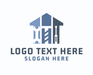 Worker - Home Repair Construction Tools logo design
