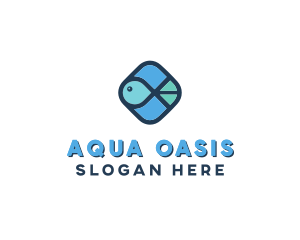 Pool - Aquatic Fish logo design