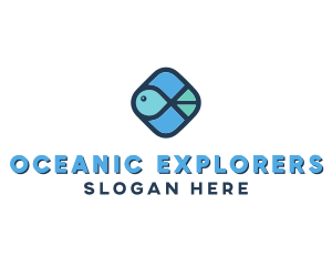 Marine Biology - Aquatic Fish logo design