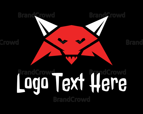Evil Fox Skull Logo