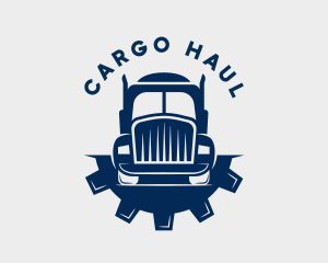 Cargo Gear Transport Truck logo design