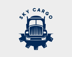 Cargo Gear Transport Truck logo design