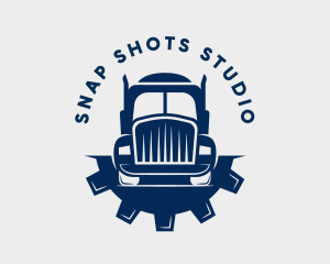 Truckload - Cargo Gear Transport Truck logo design