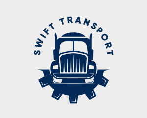 Cargo Gear Transport Truck logo design