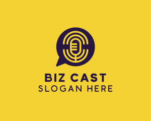 Podcast - Chat Music Podcast logo design