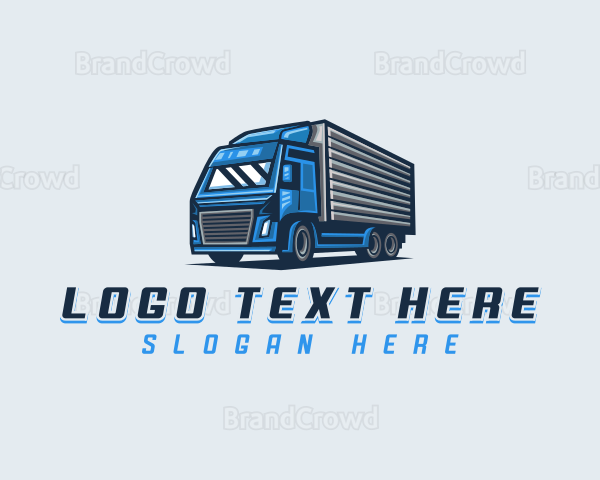 Truck Logistics Vehicle Logo