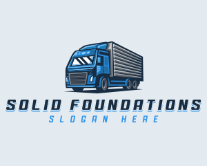 Truck Logistics Vehicle Logo