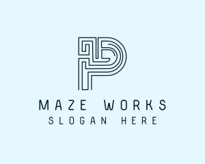 Digital Maze Programming logo design