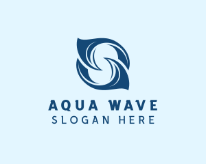 Aqua - Fluid Aqua Whirlpool logo design