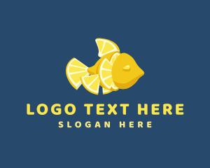 Oceanic - Citrus Lemon Fish logo design
