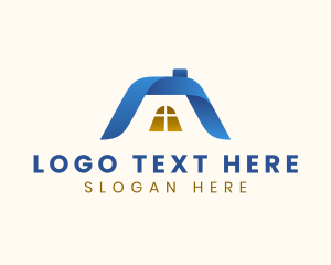 Architecture - House Roofing Construction logo design