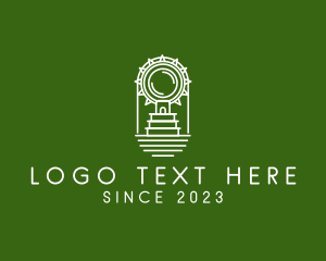 Chichen Itza - Ancient Aztec Temple logo design