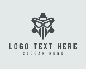 Tactical - Gear Streamer Skull logo design