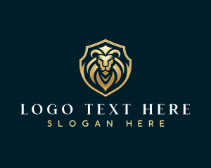 Premium Heraldry Lion logo design