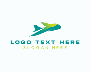 Paper Plane - Plane Logistics Aviation logo design