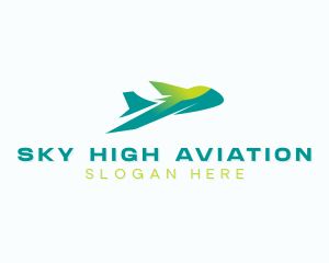 Plane Logistics Aviation logo design