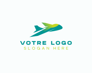 Shipment - Plane Logistics Aviation logo design