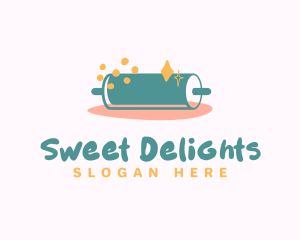 Cheesecake - Sweet Pastry Rolling Pin logo design