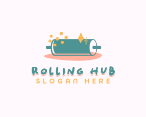 Sweet Pastry Rolling Pin logo design