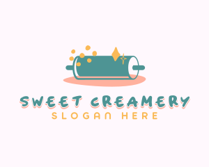 Sweet Pastry Rolling Pin logo design