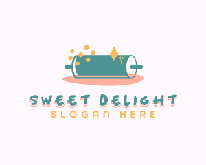 Sweet Pastry Rolling Pin logo design